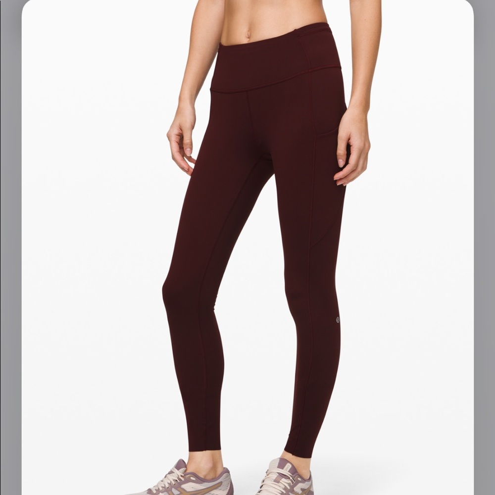 Lululemon Burgundy Leggings
